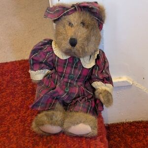 Plaid Dress Teddy Bear